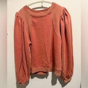 Balloon sleeve sweatshirt